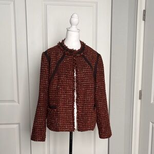 Black Label Women's Tweed Blazer - Red and Black